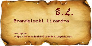 Brandeiszki Lizandra névjegykártya